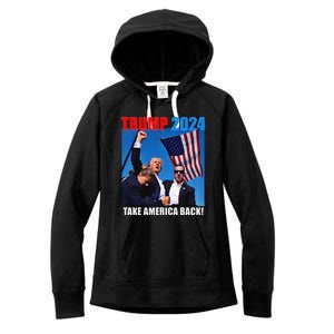 Trump Rally Pray For President Trump God Bless Trump Women's Fleece Hoodie