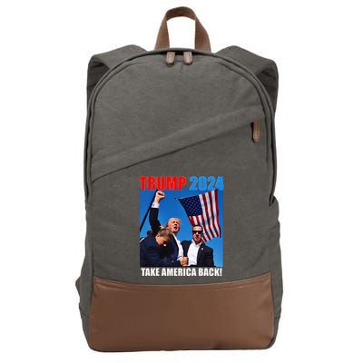 Trump Rally Pray For President Trump God Bless Trump Cotton Canvas Backpack