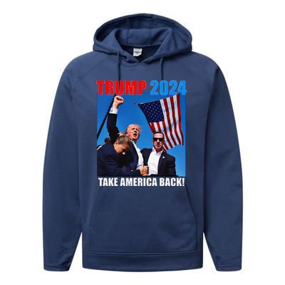 Trump Rally Pray For President Trump God Bless Trump Performance Fleece Hoodie