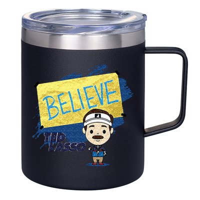 Tennis Racket Pulse Heartbeat EKG Tournament Sports Lover 12oz Stainless Steel Coffee Mug