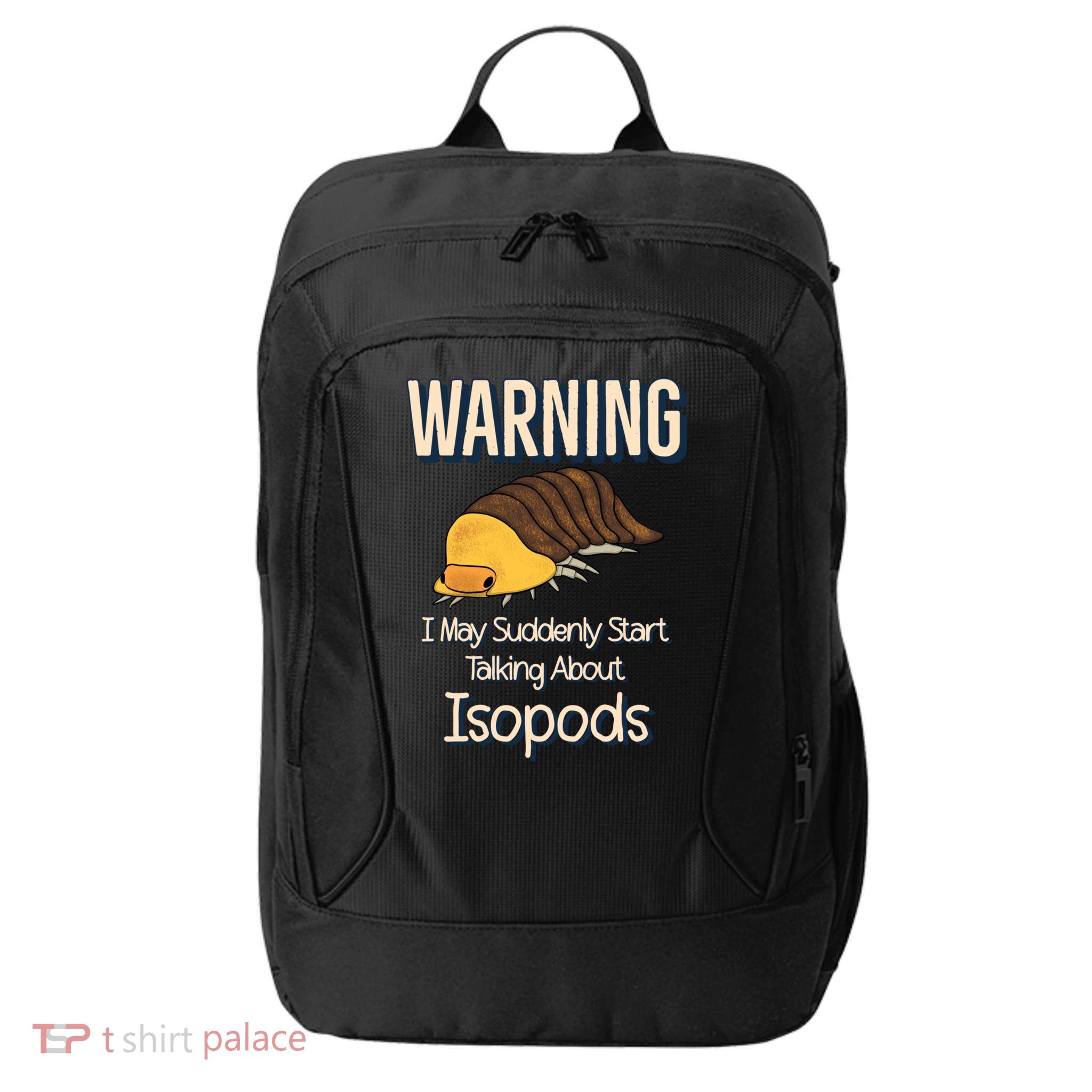 Terrarium Roly Poly Pill Bug Lover Funny Rubber Ducky Isopod City Backpack