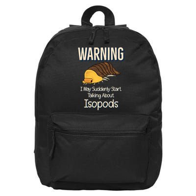 Terrarium Roly Poly Pill Bug Lover Funny Rubber Ducky Isopod 16 in Basic Backpack