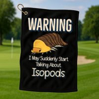 Terrarium Roly Poly Pill Bug Lover Funny Rubber Ducky Isopod Golf Towel