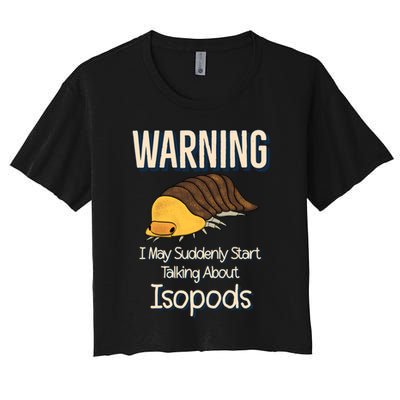 Terrarium Roly Poly Pill Bug Lover Funny Rubber Ducky Isopod Crop Top