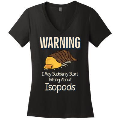 Terrarium Roly Poly Pill Bug Lover Funny Rubber Ducky Isopod Women's V-Neck T-Shirt