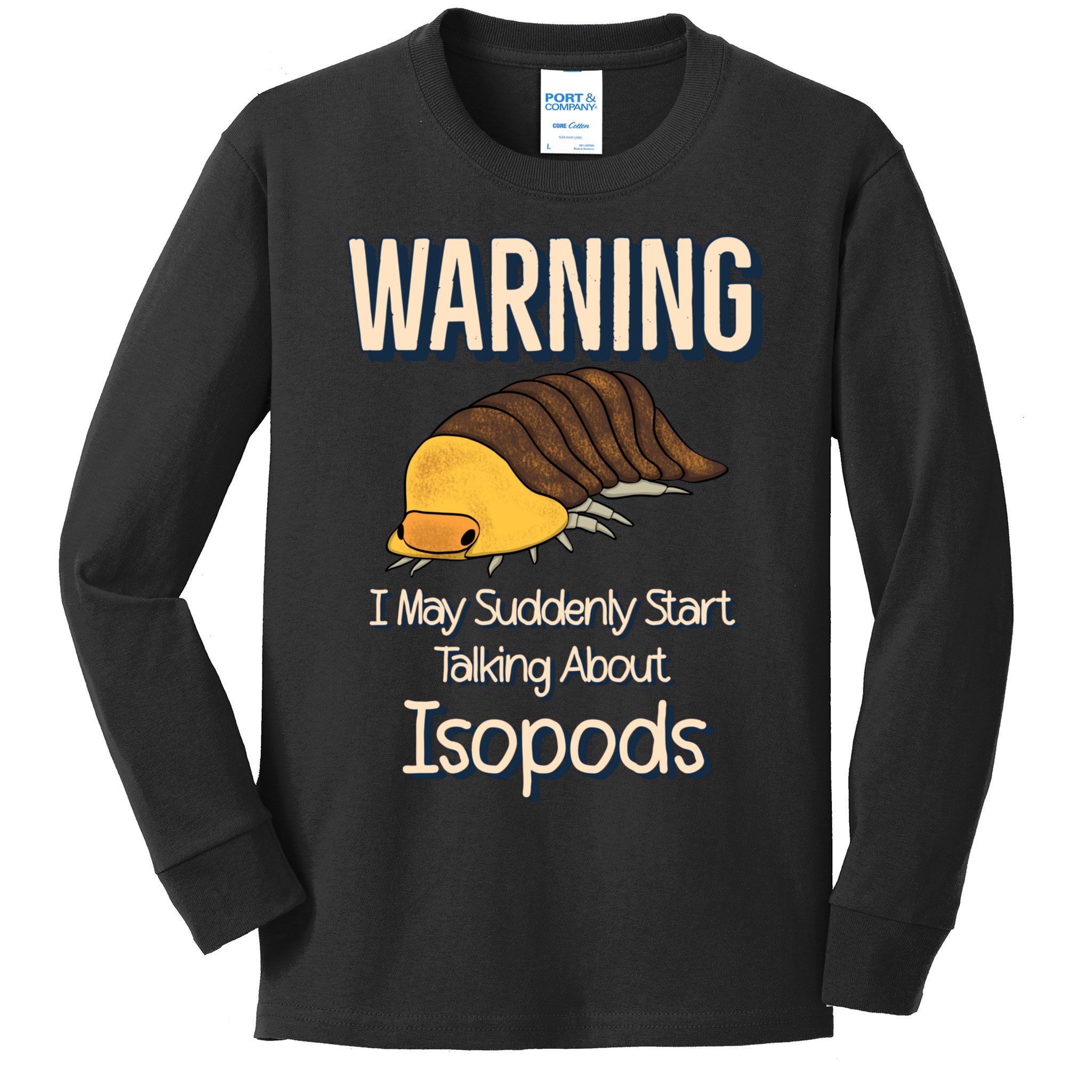 Terrarium Roly Poly Pill Bug Lover Funny Rubber Ducky Isopod Kids Long Sleeve Shirt