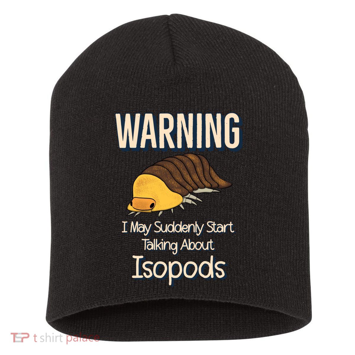 Terrarium Roly Poly Pill Bug Lover Funny Rubber Ducky Isopod Short Acrylic Beanie