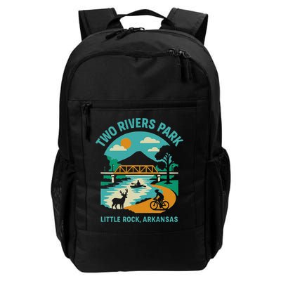 Two Rivers Park In Little Rock Arkansas Bridge View Gift Backpack