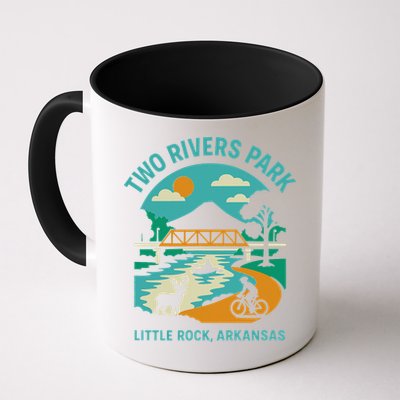 Two Rivers Park In Little Rock Arkansas Bridge View Gift Mug