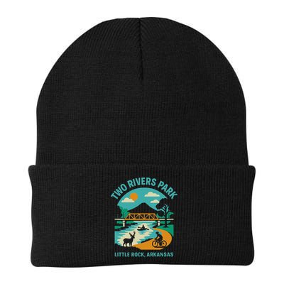 Two Rivers Park In Little Rock Arkansas Bridge View Gift Beanie