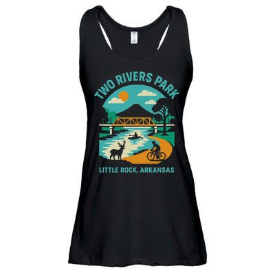 Two Rivers Park In Little Rock Arkansas Bridge View Gift Ladies Essential Flowy Tank