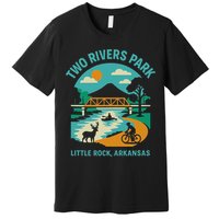 Two Rivers Park In Little Rock Arkansas Bridge View Gift Premium T-Shirt