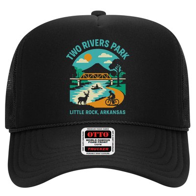 Two Rivers Park In Little Rock Arkansas Bridge View Gift Hat