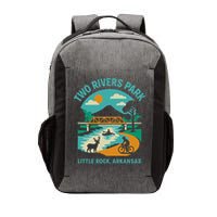 Two Rivers Park In Little Rock Arkansas Bridge View Gift Vector Backpack