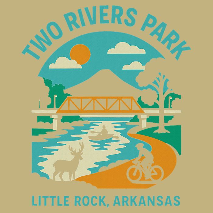 Two Rivers Park In Little Rock Arkansas Bridge View Gift Cooling Performance Crew T-Shirt