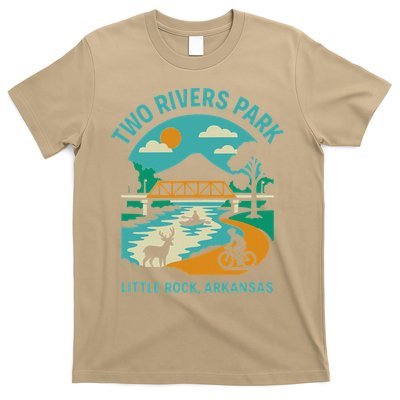 Two Rivers Park In Little Rock Arkansas Bridge View Gift T-Shirt