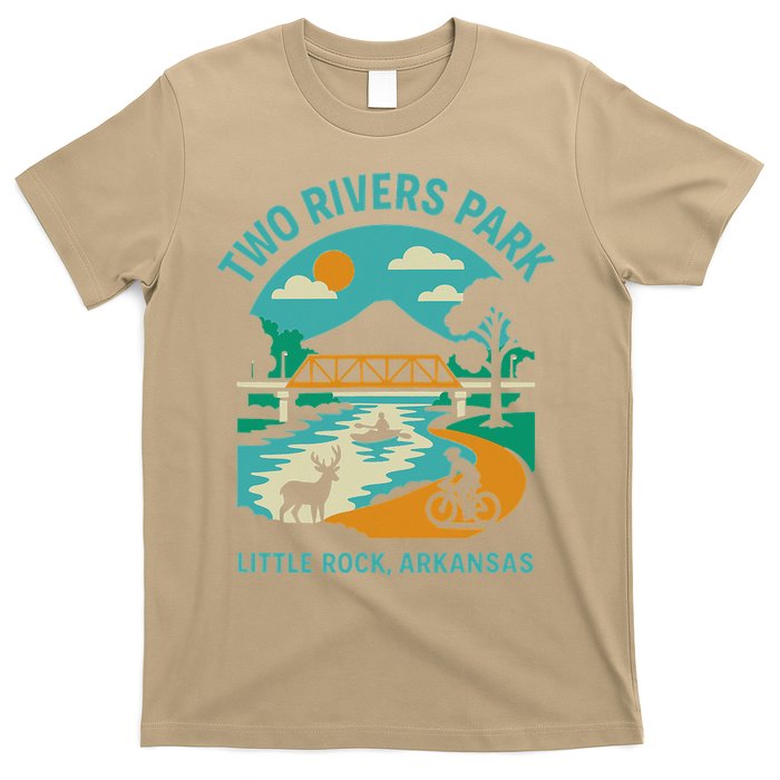 Two Rivers Park In Little Rock Arkansas Bridge View Gift T-Shirt