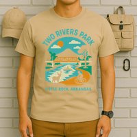 Two Rivers Park In Little Rock Arkansas Bridge View Gift T-Shirt