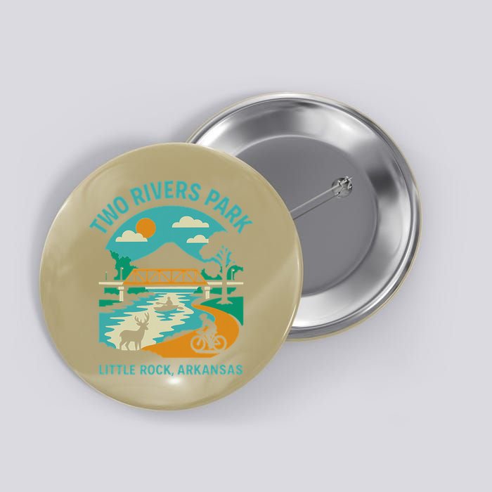 Two Rivers Park In Little Rock Arkansas Bridge View Gift Button