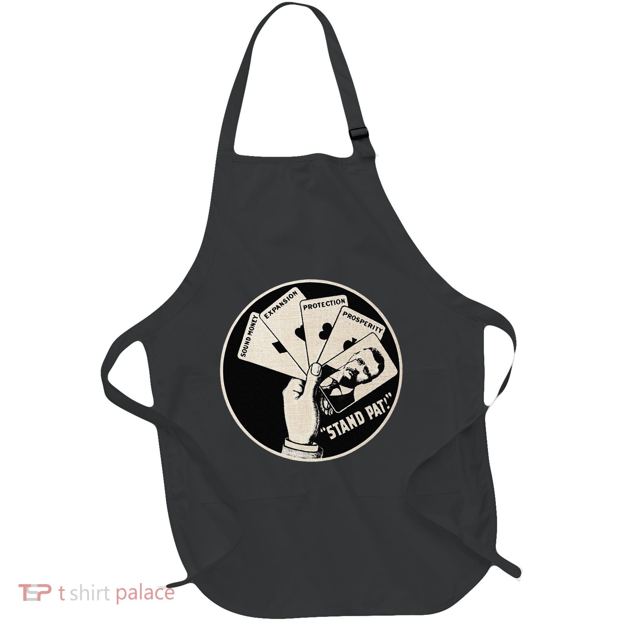 Theodore Roosevelt Playing Cards Prosperity And Protection Full-Length Apron With Pockets