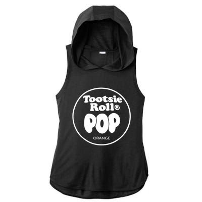 Tootsie Roll Pops Orange Funny Candy Group Halloween Ladies PosiCharge Tri-Blend Wicking Draft Hoodie Tank