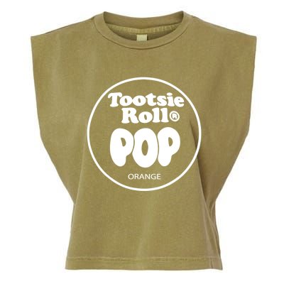 Tootsie Roll Pops Orange Funny Candy Group Halloween Garment-Dyed Women's Muscle Tee