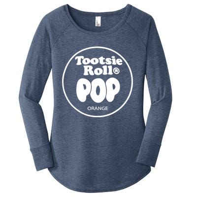 Tootsie Roll Pops Orange Funny Candy Group Halloween Women's Perfect Tri Tunic Long Sleeve Shirt