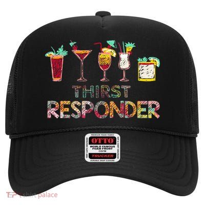 Thirst Response Responder Funny Bartender Mixologists High Crown Mesh Back Trucker Hat
