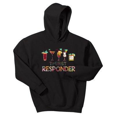 Thirst Response Responder Funny Bartender Mixologists Kids Hoodie