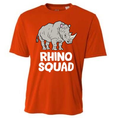 Team Rhino Rhino Squad Love Rhinoceros Gift Cooling Performance Crew T-Shirt