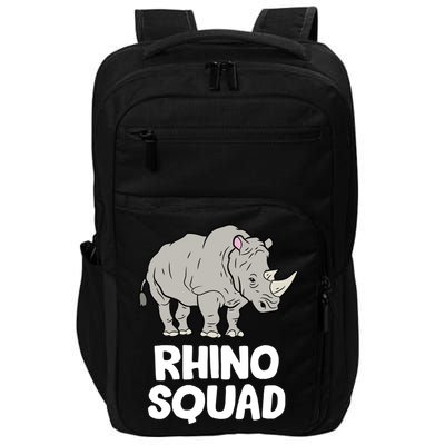 Team Rhino Rhino Squad Love Rhinoceros Gift Impact Tech Backpack