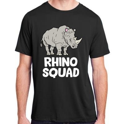 Team Rhino Rhino Squad Love Rhinoceros Gift Adult ChromaSoft Performance T-Shirt