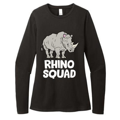 Team Rhino Rhino Squad Love Rhinoceros Gift Womens CVC Long Sleeve Shirt