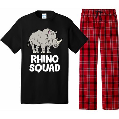 Team Rhino Rhino Squad Love Rhinoceros Gift Pajama Set