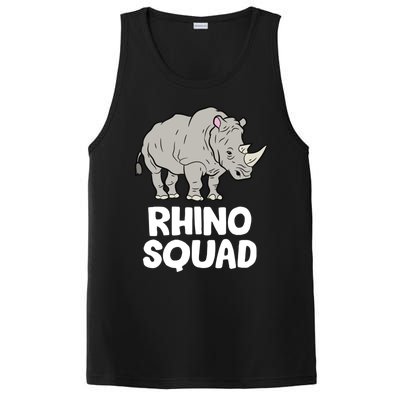 Team Rhino Rhino Squad Love Rhinoceros Gift PosiCharge Competitor Tank