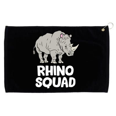 Team Rhino Rhino Squad Love Rhinoceros Gift Grommeted Golf Towel