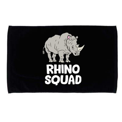 Team Rhino Rhino Squad Love Rhinoceros Gift Microfiber Hand Towel