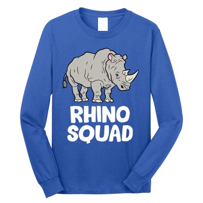 Team Rhino Rhino Squad Love Rhinoceros Gift Long Sleeve Shirt