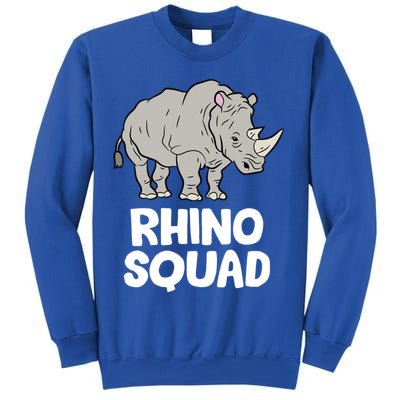 Team Rhino Rhino Squad Love Rhinoceros Gift Sweatshirt