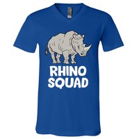 Team Rhino Rhino Squad Love Rhinoceros Gift V-Neck T-Shirt