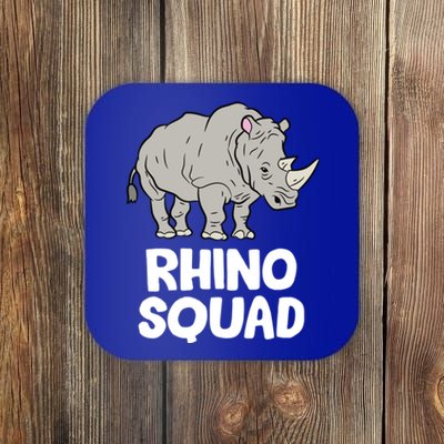 Team Rhino Rhino Squad Love Rhinoceros Gift Coaster