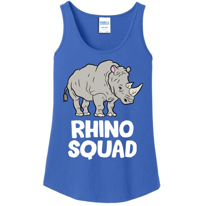 Team Rhino Rhino Squad Love Rhinoceros Gift Ladies Essential Tank