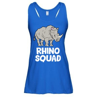 Team Rhino Rhino Squad Love Rhinoceros Gift Ladies Essential Flowy Tank