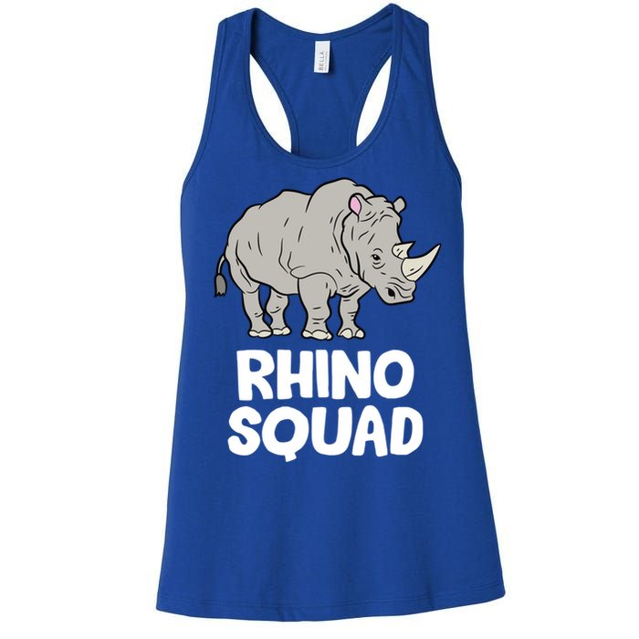 Team Rhino Rhino Squad Love Rhinoceros Gift Women's Racerback Tank