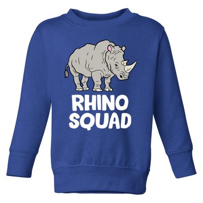 Team Rhino Rhino Squad Love Rhinoceros Gift Toddler Sweatshirt