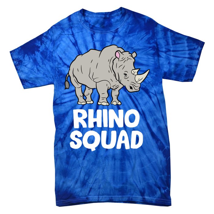 Team Rhino Rhino Squad Love Rhinoceros Gift Tie-Dye T-Shirt