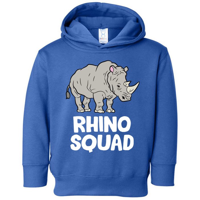 Team Rhino Rhino Squad Love Rhinoceros Gift Toddler Hoodie