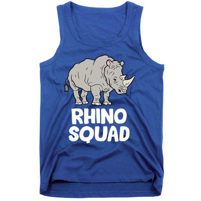 Team Rhino Rhino Squad Love Rhinoceros Gift Tank Top