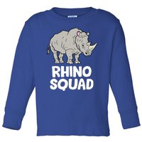 Team Rhino Rhino Squad Love Rhinoceros Gift Toddler Long Sleeve Shirt