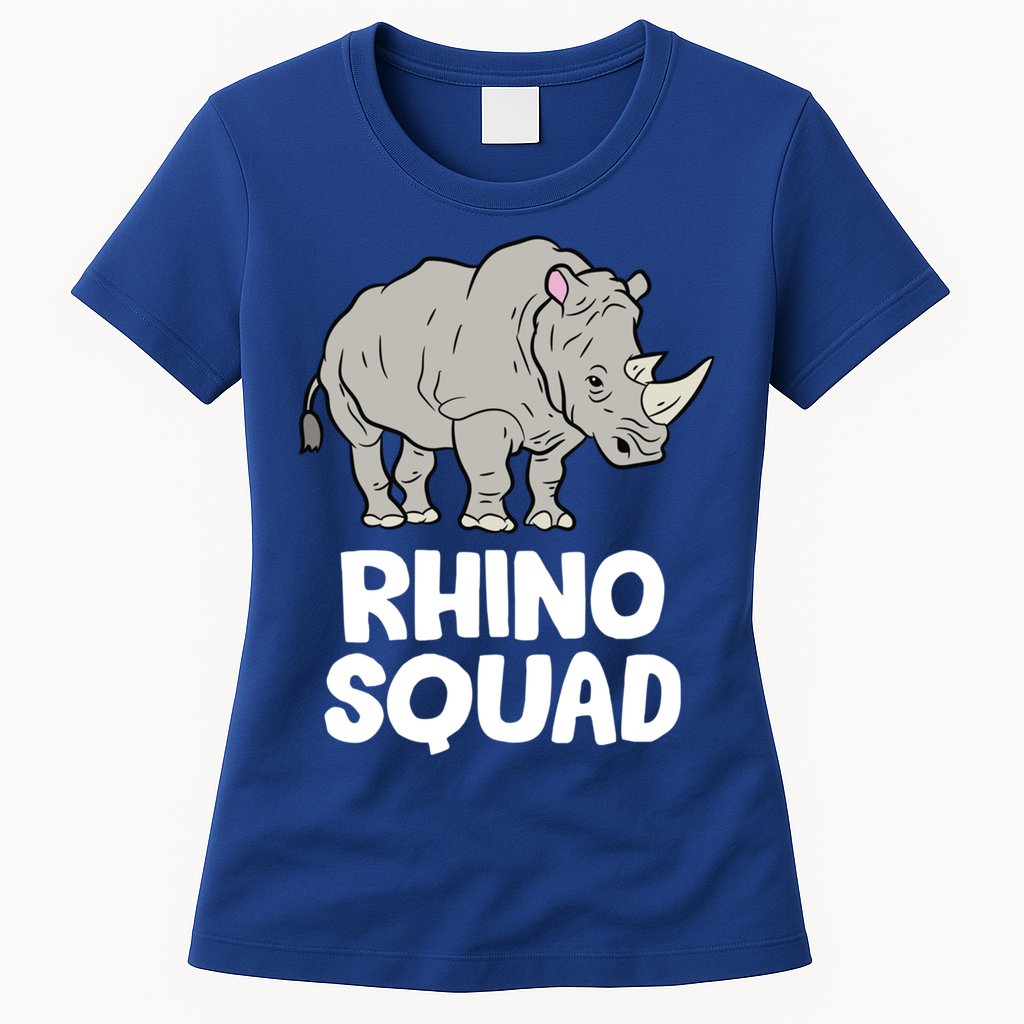 Team Rhino Rhino Squad Love Rhinoceros Gift Womens T-Shirt